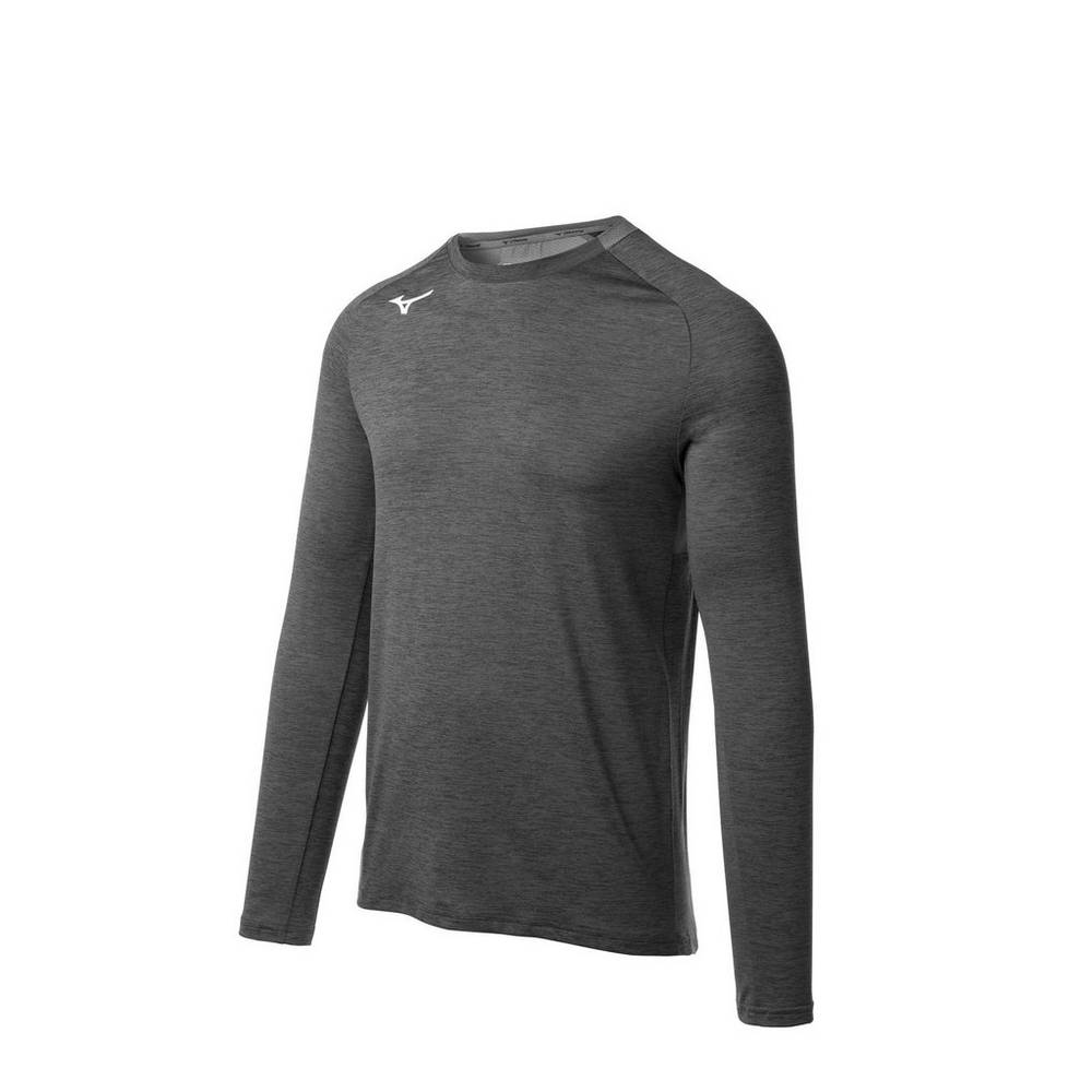 Mizuno Alpha Long Sleeve - Erkek Gömlek - Gri Türkiye (NDWCBQ-458)